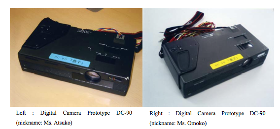 casio dc-90 atsuko & omoko prototype digital cameras 1990