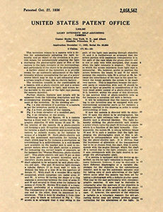 einstein camera patent page two 1936