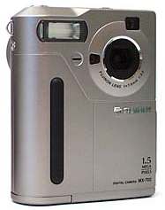 fuji finepix 700, mx-700 vintage digital camera silver, black gold 1998