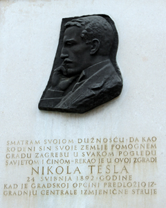 image of nikola tesla zagreb, croatia