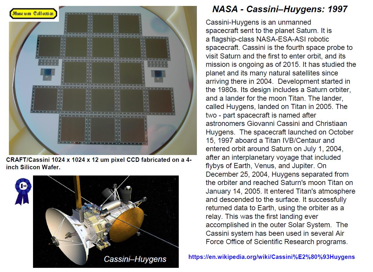 Janesick:  NASA Cassini-Huygens 1997 CCD wafer