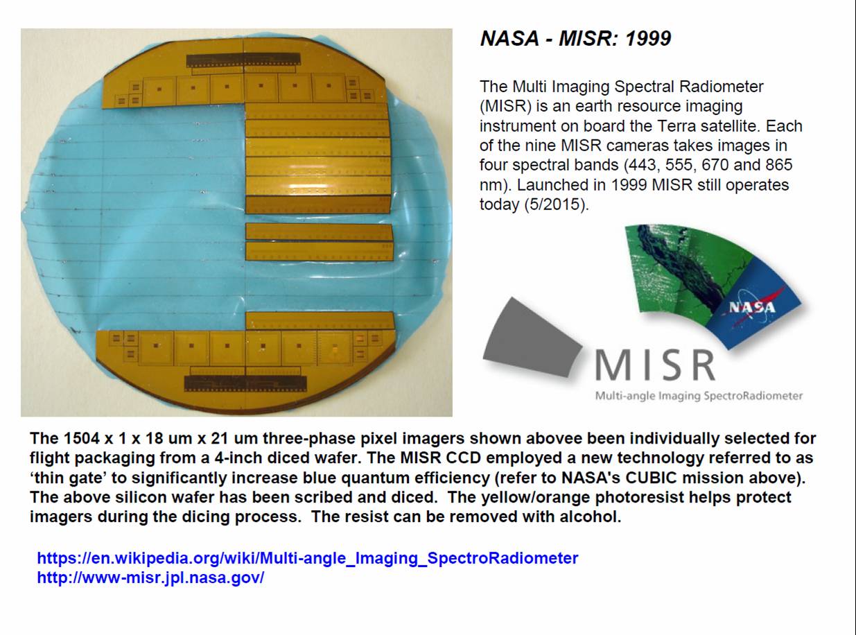 Janesick:  NASA MISR mission 1999 three-phase pixel imagers