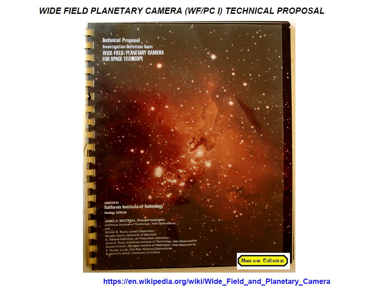 janesick: Wide field /Planetary Camera I proposal