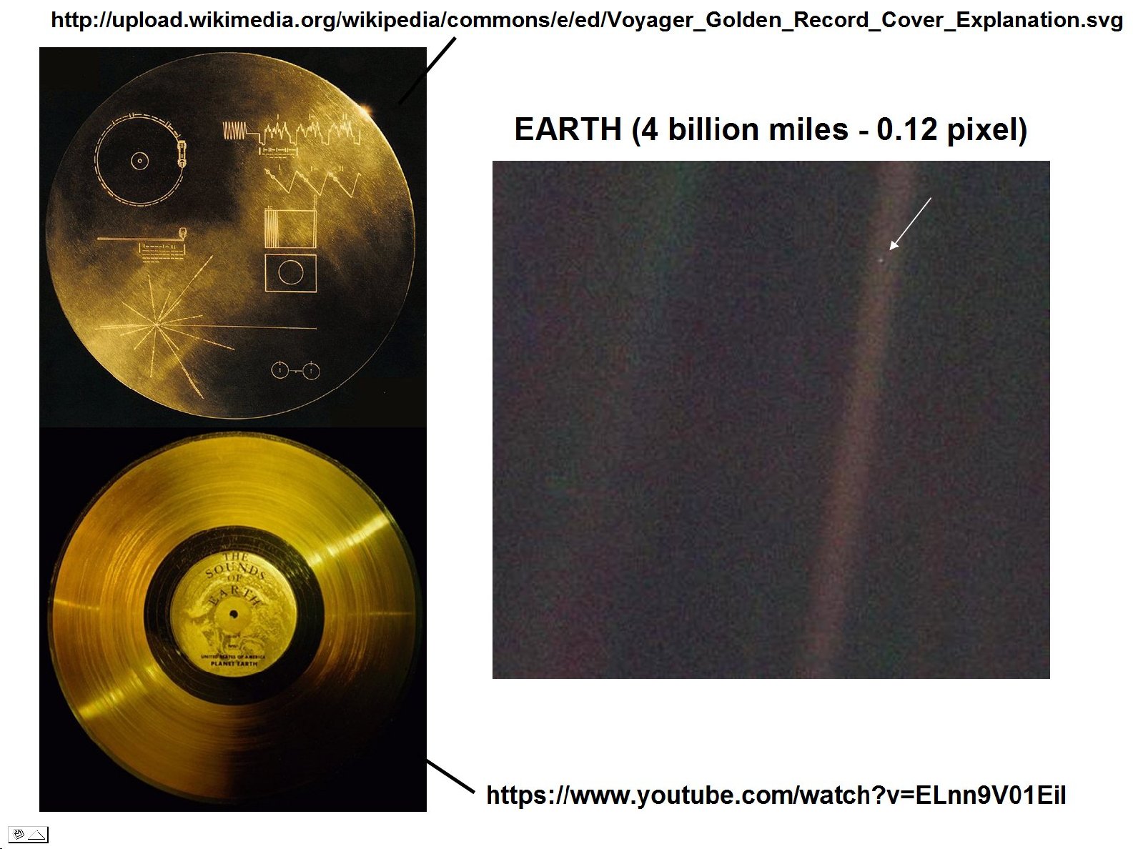 Janesick: earth photo  by Voager at 4 billion miles distance