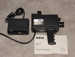 rca bw-003  vintage consumer video camera 1978