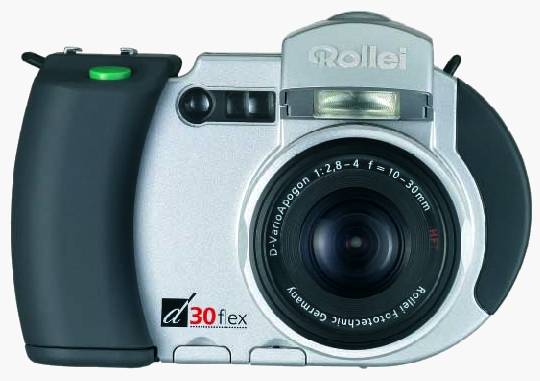 rollei d30 flex, dflex 30 vintage digital camera 1998