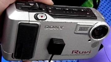 sony ruvi ddc-cr1 vintage camcorder stillvideo camera 1998