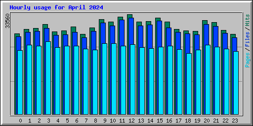 Hourly usage for April 2024