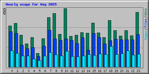 Hourly usage for May 2025